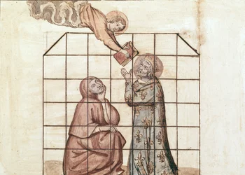 Ms 1779 fol.76v Saint Louis emprisonné, des Mémoires pour la vie de saint Louis, compilé par Nicolas Claude Fabri de Peiresc (1580-1637)